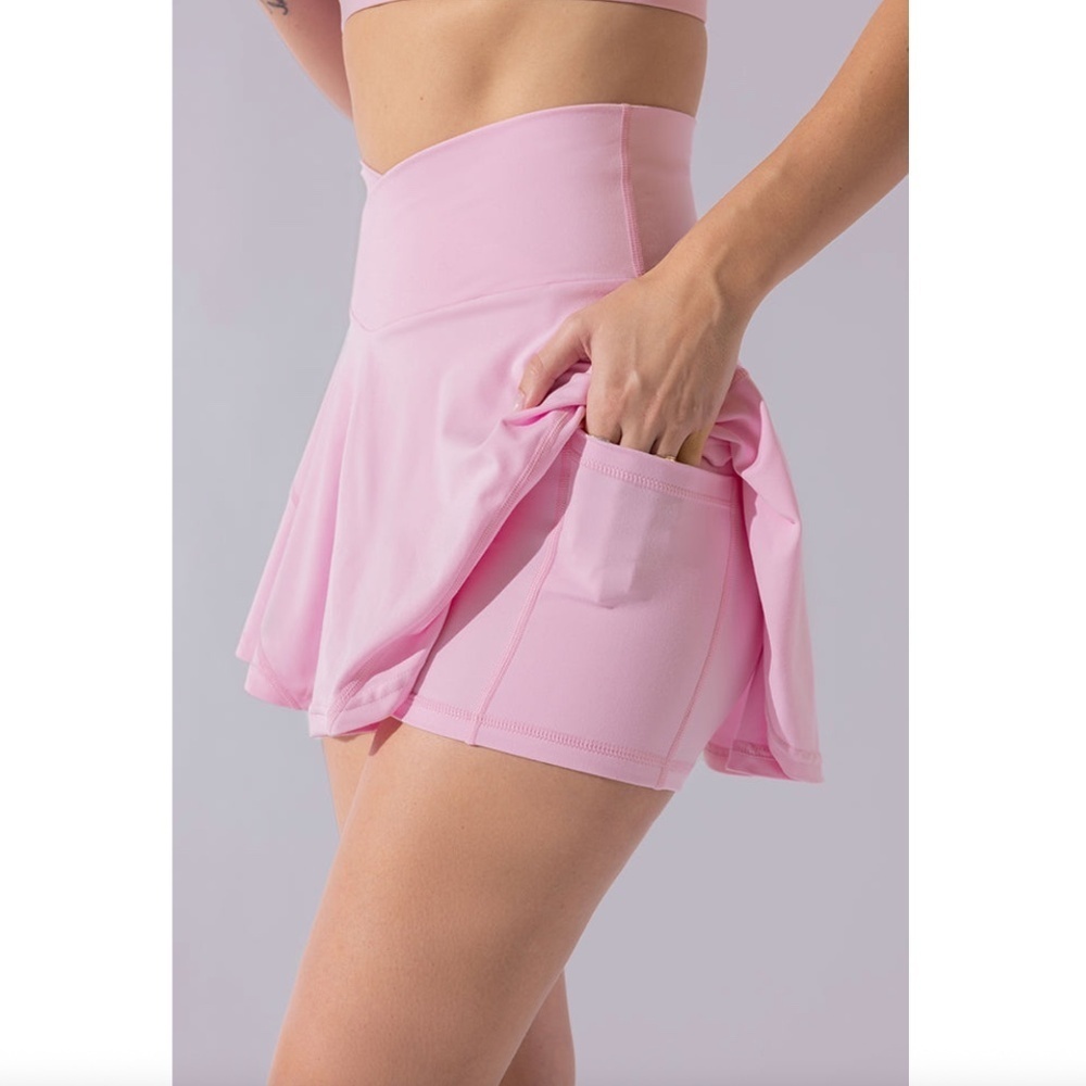 Popflex Crisscross Hourglass Twirl Skort - Picture 2 of 5
